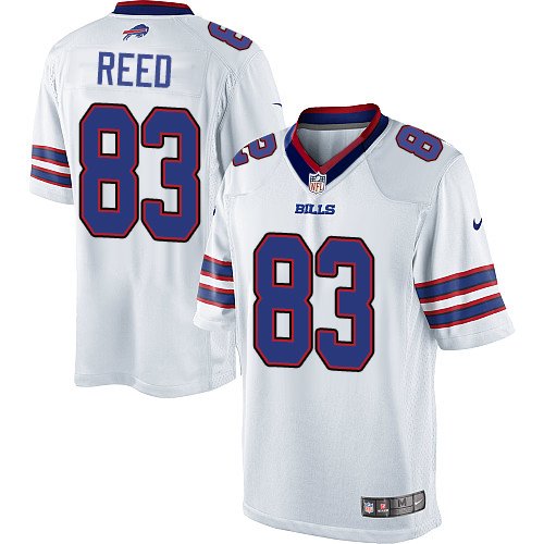 Youth Limited Andre Reed Nike Jersey White Road - #83 NFL Buffalo Bills